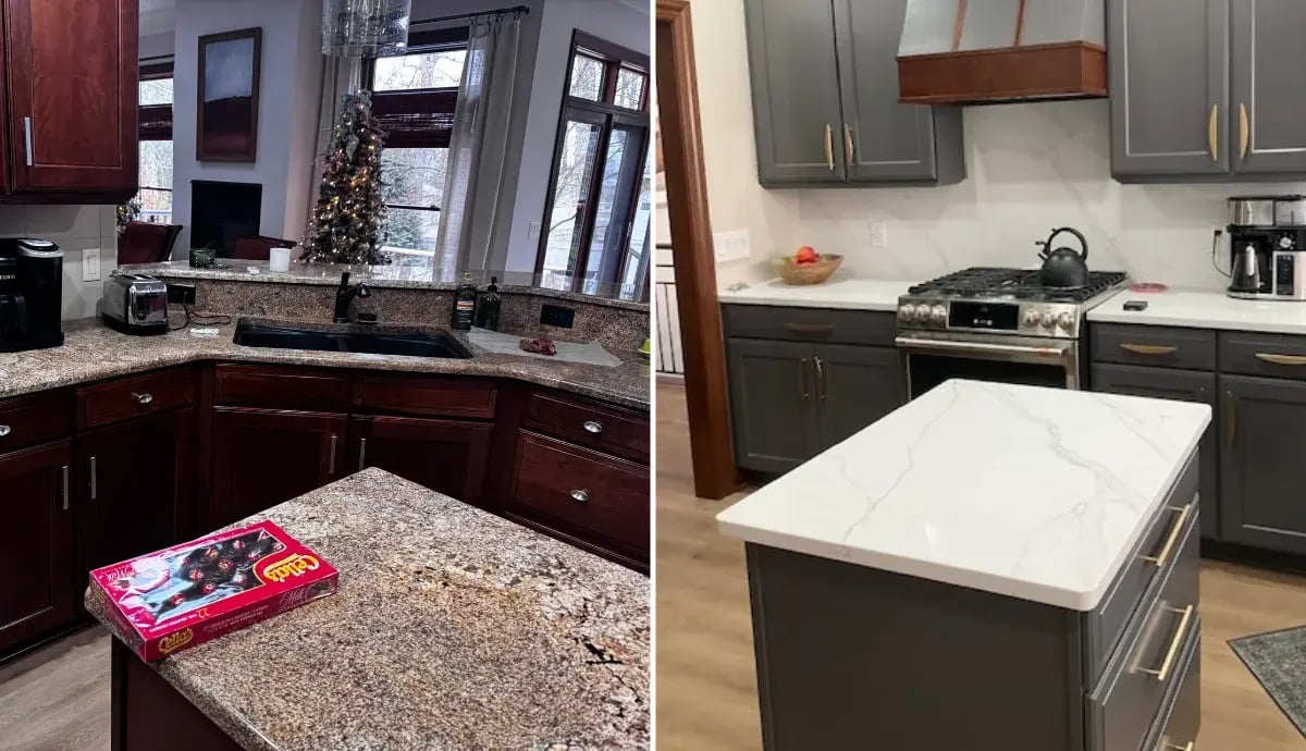 Tower Before and After
