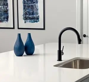 Meridian solid surface countertop