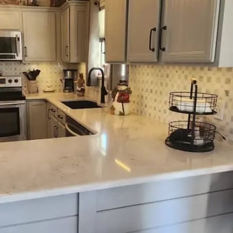 quartz kitchen countertop